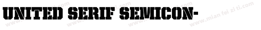 United Serif SemiCon字体转换